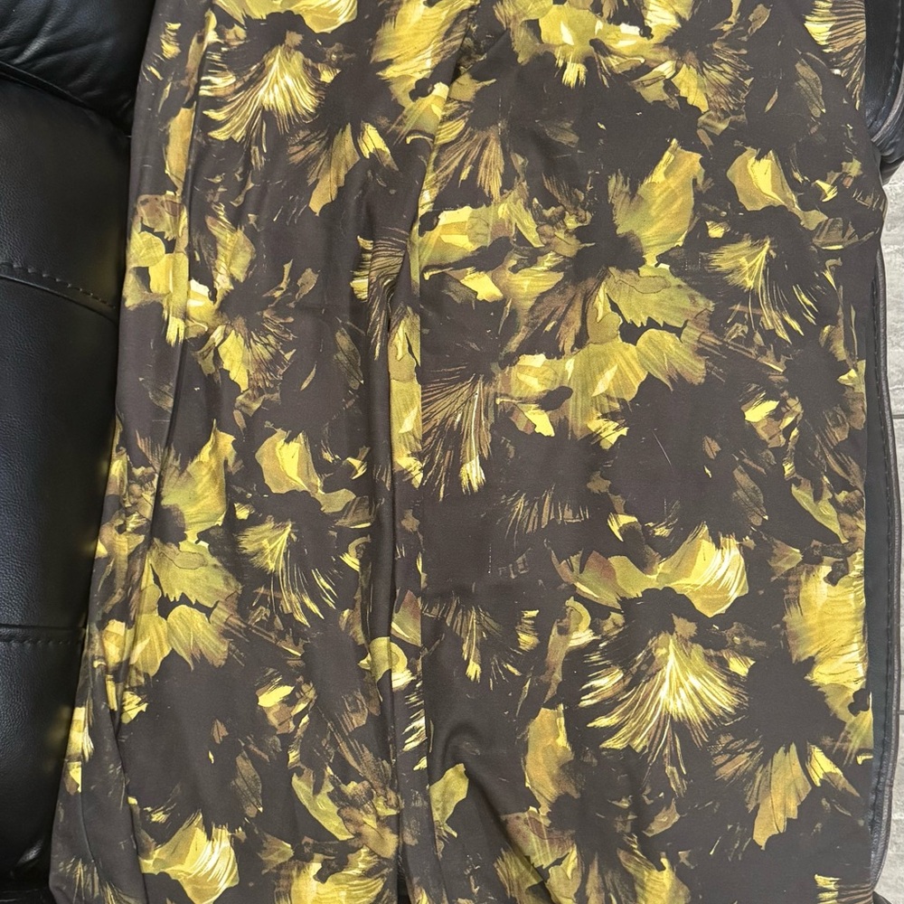 Philosophy Brown and Yellow Straight Leg Pants